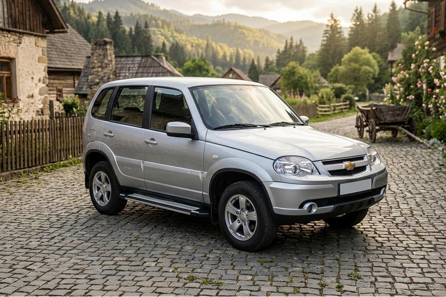Chevrolet Niva 1998-2020 Pedane Laterali Rainbow (2 pz, Alluminio) Image