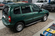 Chevrolet Niva 1998-2020 Pedane Laterali Maydos V1 (2 pz, Alluminio) foto 1