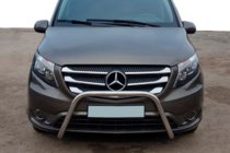 Mercedes Vito/V-class W447 2014- Protezione Anteriore WT006 (Acciaio Inox) foto 5