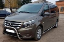 Mercedes Vito/V-class W447 2014- Protezione Anteriore WT006 (Acciaio Inox) foto 2
