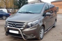 Mercedes Vito/V-class W447 2014- Protezione Anteriore WT006 (Acciaio Inox) foto 3