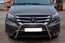 Mercedes Vito/V-class W447 2014- Protezione Anteriore WT006 (Acciaio Inox) foto 4