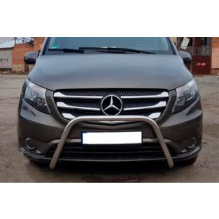 Protezione Anteriore WT006 (Acciaio Inox) Mercedes Vito/V-class W447 2014- foto 4