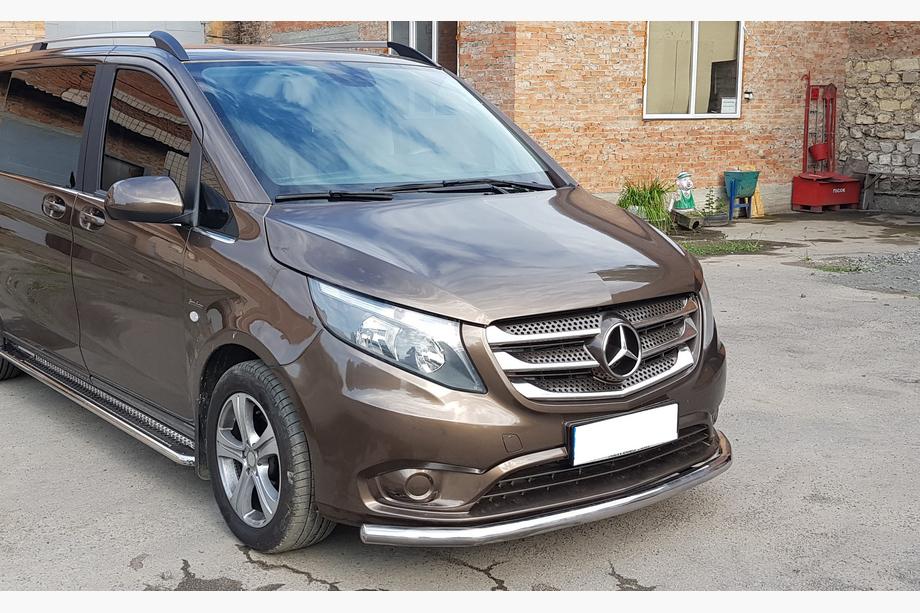 Mercedes Vito/V-class W447 2014- Protezione Anteriore ST008 (Acciaio Inox) Foto 3