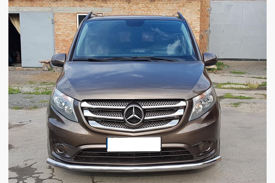 Mercedes Vito/V-class W447 2014- Protezione Anteriore ST008 (Acciaio Inox) Foto 1