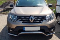 Renault Duster 2018-2024 Protezione Anteriore WT008 (Acciaio Inox) foto 6