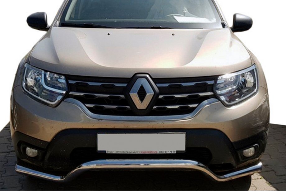 Renault Duster 2018-2024 Protezione Anteriore WT008 (Acciaio Inox) Image