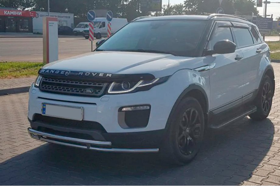 Range Rover Evoque 2012-2018 Protezione anteriore ST014-1 (acciaio inox) Foto 3