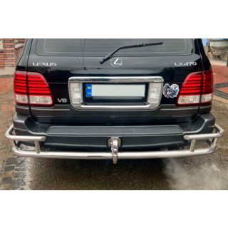Protezione Posteriore AK009-15 (Acciaio Inox) Lexus LX470 1998-2007 foto 2
