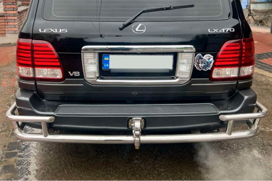 Lexus LX470 1998-2007 Protezione Posteriore AK009-15 (Acciaio Inox) Foto 2