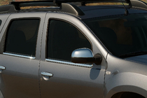 Dacia Duster 2008-2018 Coperture Specchietti Versione 1 (2 pz, Acciaio Inox) foto 1