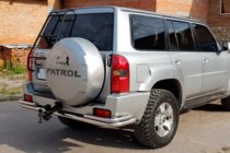 Nissan Patrol Y61 1997-2011 Barra Posteriore AK005-3 (Acciaio Inox) foto 4