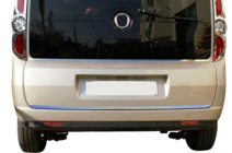 Opel Combo 2012-2018 Modanatura Bordo Cofano Bagagliaio Acciaio Inox foto 5