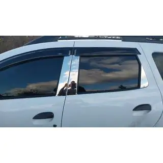 Modanature Montanti Porta in Acciaio Inox Dacia Duster 2018-2024 foto 1