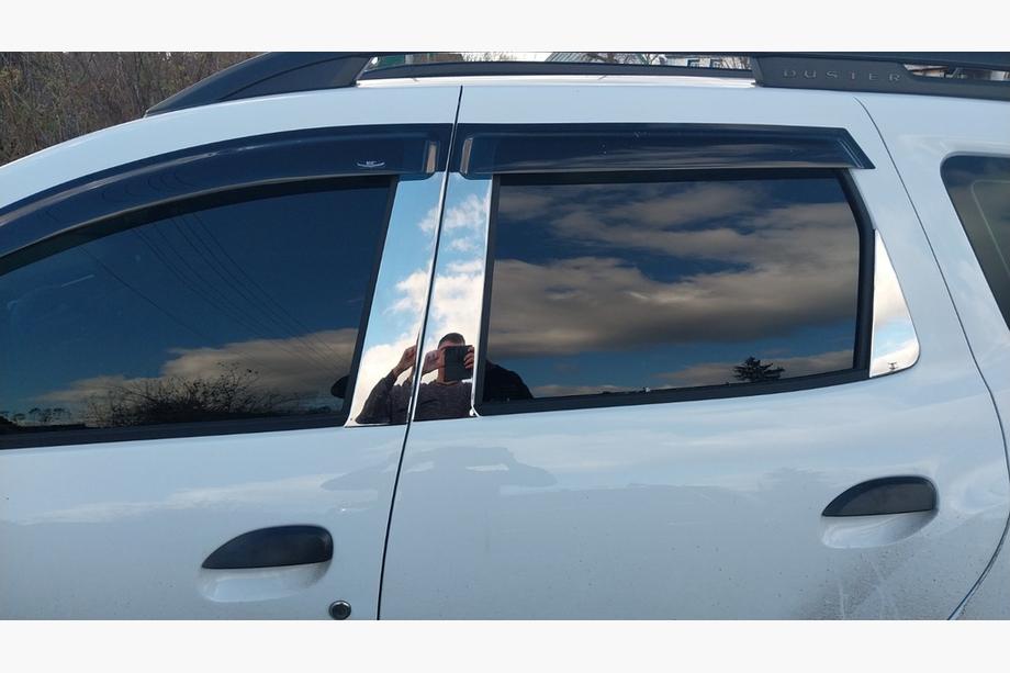 Renault Duster 2018-2024 Modanature Montanti Porta in Acciaio Inox Image