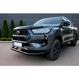 Protezione anteriore Texas per 2020+ (76mm, nero) Toyota Hilux 2015- foto 1