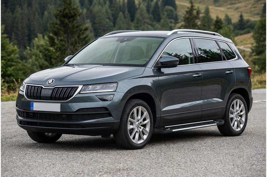 Skoda Karoq 2018- Pedane Laterali RedLine Black (2 pz, Alluminio) Image