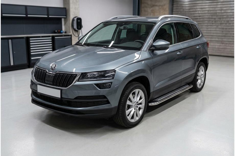 Skoda Karoq 2018- Pedane Laterali Maydos V2 (2 pz, Alluminio e Acciaio Inox) Image