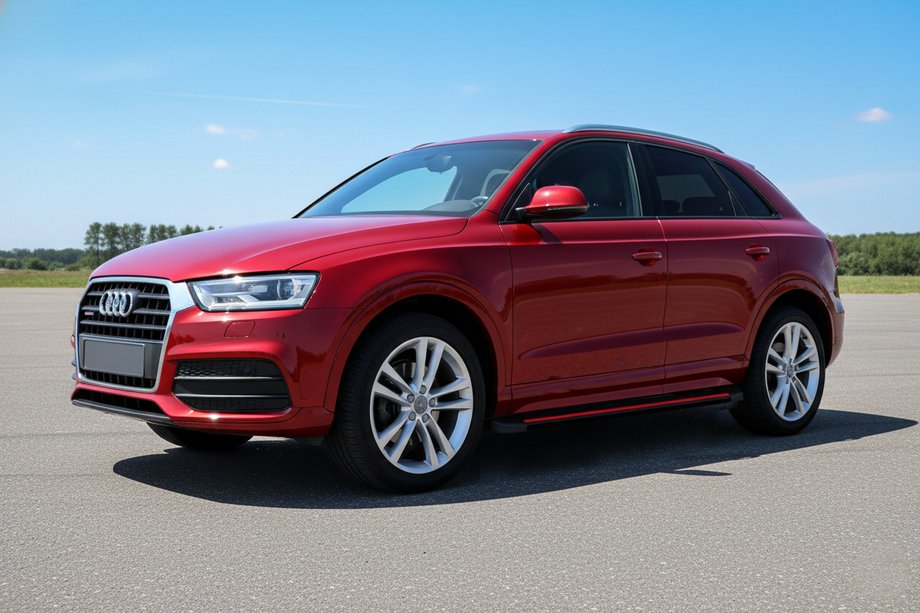 Audi Q3 2011-2019 Pedane Laterali Maya Red (2 pz, Alluminio) Image
