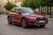 Audi Q5 2017-2025 Pedane Laterali Maya Red (2 pz, Alluminio) foto 1
