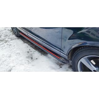 Pedane Laterali Maya Red (2 pz, Alluminio) Audi Q7 2005-2015 foto 1