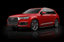 Audi Q7 2015–2026 Pedane Laterali Maya Red (2 pz, Alluminio) foto 1