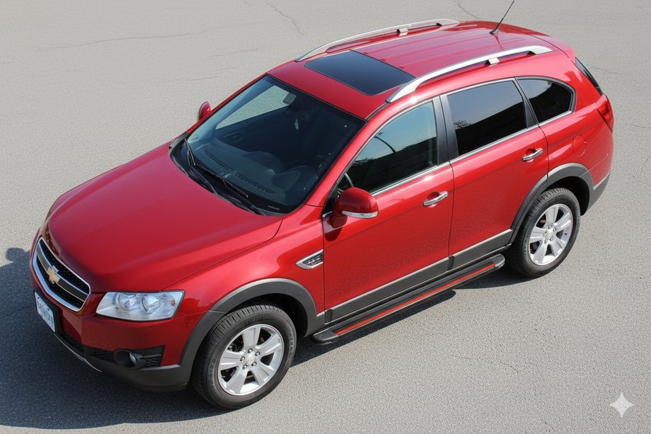 Chevrolet Captiva 2006-2019 Pedane Laterali Maya Red (2 pz, Alluminio) Foto 1