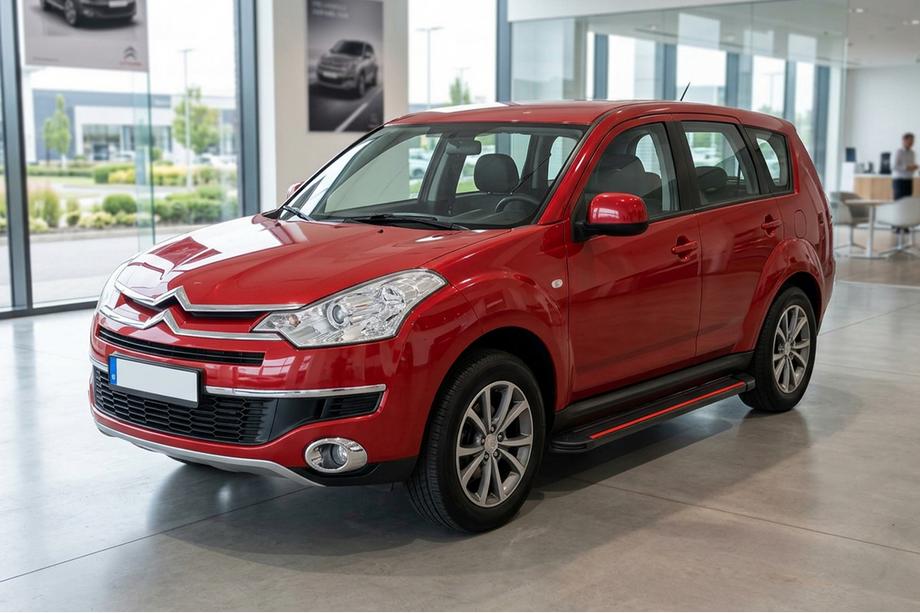 Citroen C-Crosser 2007-2013 Pedane Laterali Maya Red (2 pz, Alluminio) Image