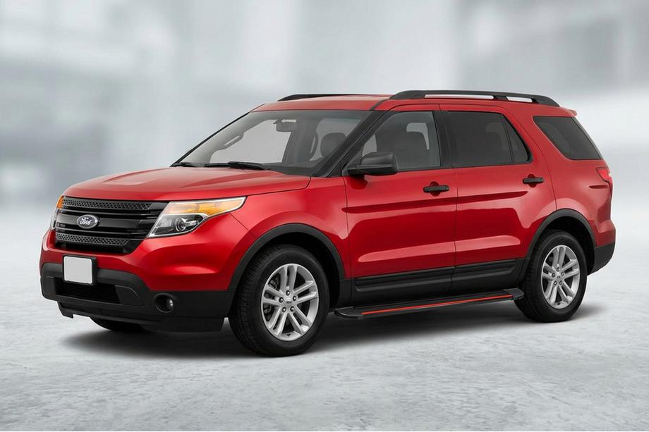 Ford Explorer 2011-2019 Pedane Laterali Maya Red (2 pz, Alluminio) Image