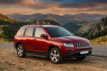 Jeep Compass 2006-2016 Pedane Laterali Maya Red (2 pz, Alluminio) foto 1