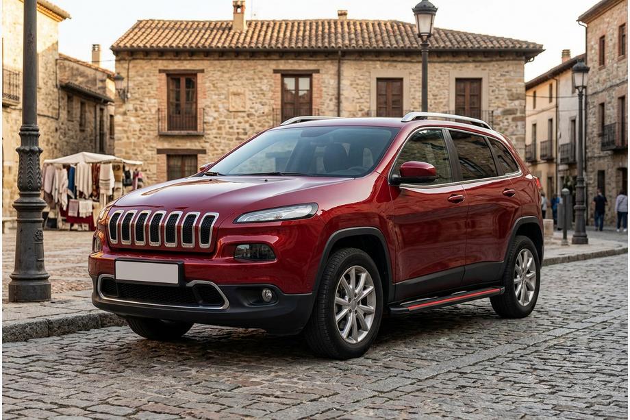 Jeep Cherokee KL 2013- Pedane Laterali Maya Red (2 pz, Alluminio) Foto 1