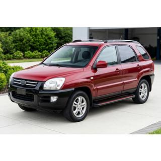 Pedane Laterali Maya Red (2 pz, Alluminio) Kia Sportage 2004-2010 foto 1
