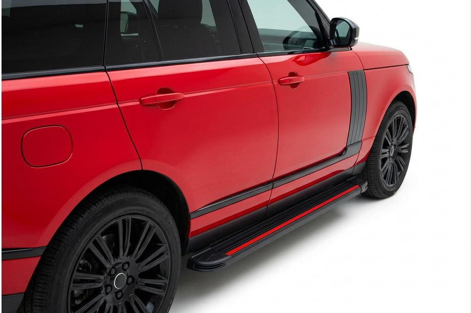 Range Rover IV L405 2013-2021 Pedane Laterali Maya Red (2 pz, Alluminio) Image