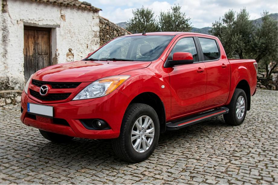 Mazda BT-50 2012- Pedane Laterali Maya Red (2 pz, Alluminio) Image