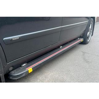 Pedane Laterali Maya Red (2 pz, Alluminio) Mercedes Vito W638 1996-2003 foto 1