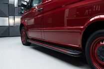 Mercedes Vito W639 2004-2014 Pedane Laterali Maya Red-Black (2 pz, Alluminio) Lunga (ExtraLong) foto 1