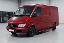 Mercedes Sprinter W901/902/903/904/905 1995–2006 Pedane Laterali Maya Red (2 pz, Alluminio) foto 1