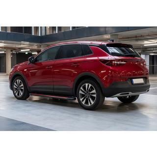 Pedane Laterali Maya Red (2 pz, Alluminio) Opel Grandland X 2017- foto 1