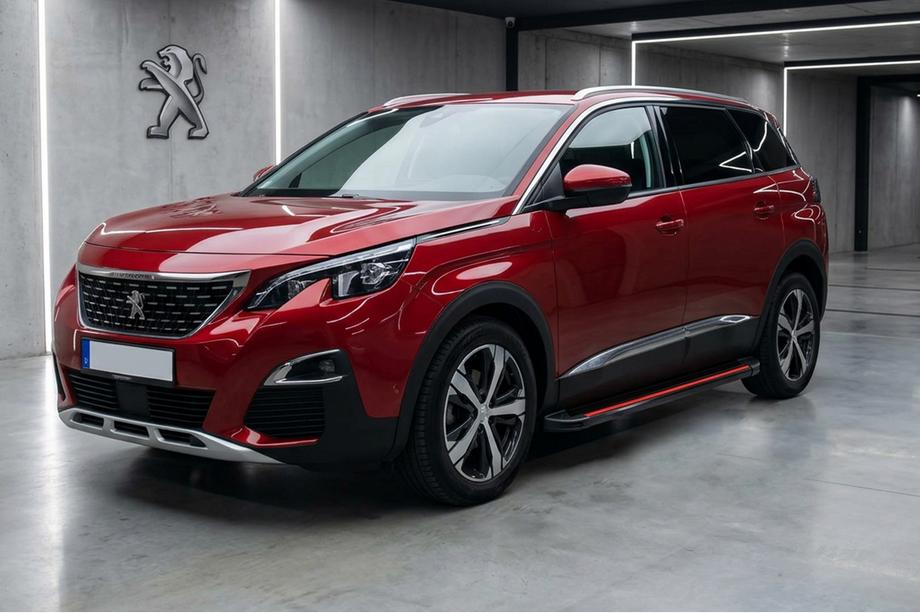 Peugeot 5008 2016-2023 Pedane Laterali Maya Red (2 pz, Alluminio) Image