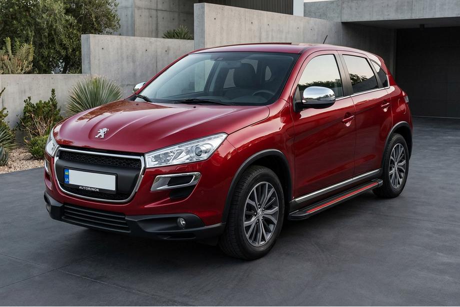 Peugeot 4008 2012-2017 Pedane Laterali Maya Red (2 pz, Alluminio) Image