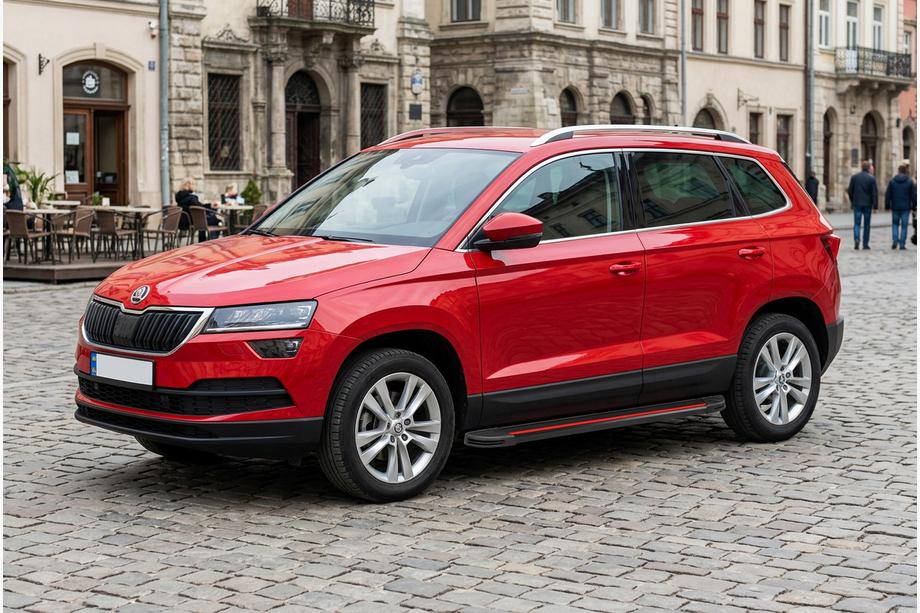 Skoda Karoq 2018- Pedane Laterali Maya Red (2 pz, Alluminio) Image