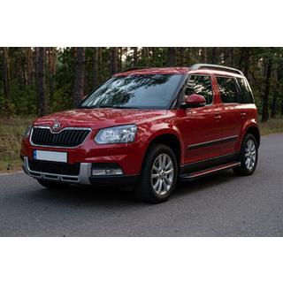 Pedane Laterali Maya Red (2 pz, Alluminio) Skoda Yeti 2009-2017 foto 1