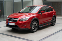 Subaru XV 2011-2017 Pedane Laterali Maya Red (2 pz, Alluminio) foto 1