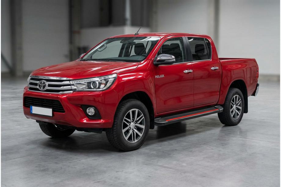 Toyota Hilux 2015- Pedane Laterali Maya Red (2 pz, Alluminio) Foto 1