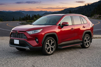 Toyota Rav 4 2019–2025 Pedane Laterali Maya Red (2 pz, Alluminio) foto 1
