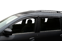 Lada Largus 2012- Cornici esterne finestrini acciaio inox (4 pz) Carmos - Acciaio Inox Italiano foto 6
