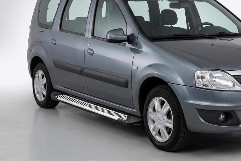 Lada Largus 2012- Pedane Laterali Line (2 pz, Alluminio) Image
