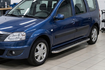 Lada Largus 2012- Pedane Laterali Maydos V1 (2 pz, acciaio inox) foto 1