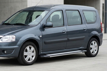 Lada Largus 2012- Pedane Laterali Rainbow (2 pz, Alluminio) foto 1