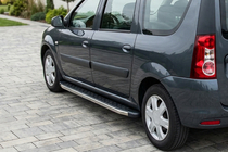 Lada Largus 2012- Pedane Laterali BlackLine (2 pz, Alluminio) foto 1